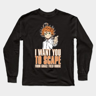 THE PROMISED NEVERLAND: I WANT YOU Long Sleeve T-Shirt